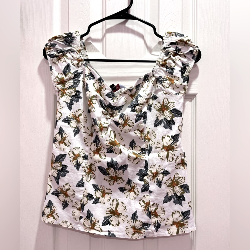 Banned Retro Floral Blouse (Women’s Small)